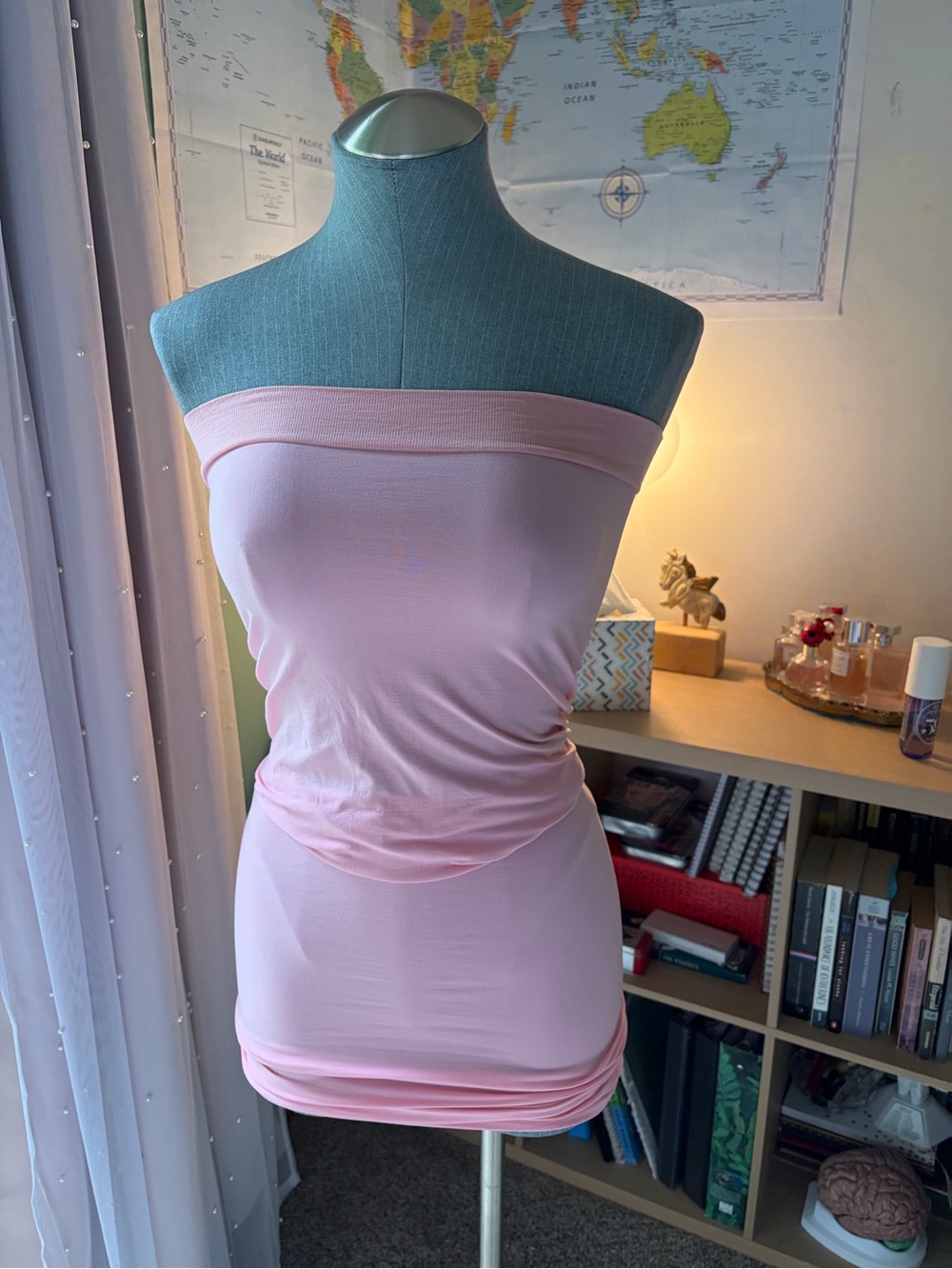 Victoria's Secret Convertible Multiway Strapless Bandeau Dress - Light Pink